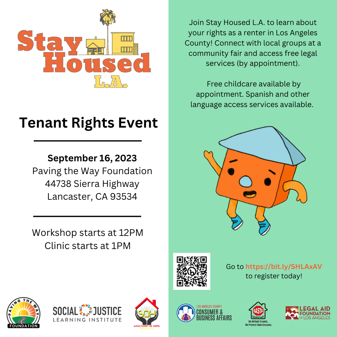 Stay Housed LA’s Tenant Rights Clinic in Antelope Valley