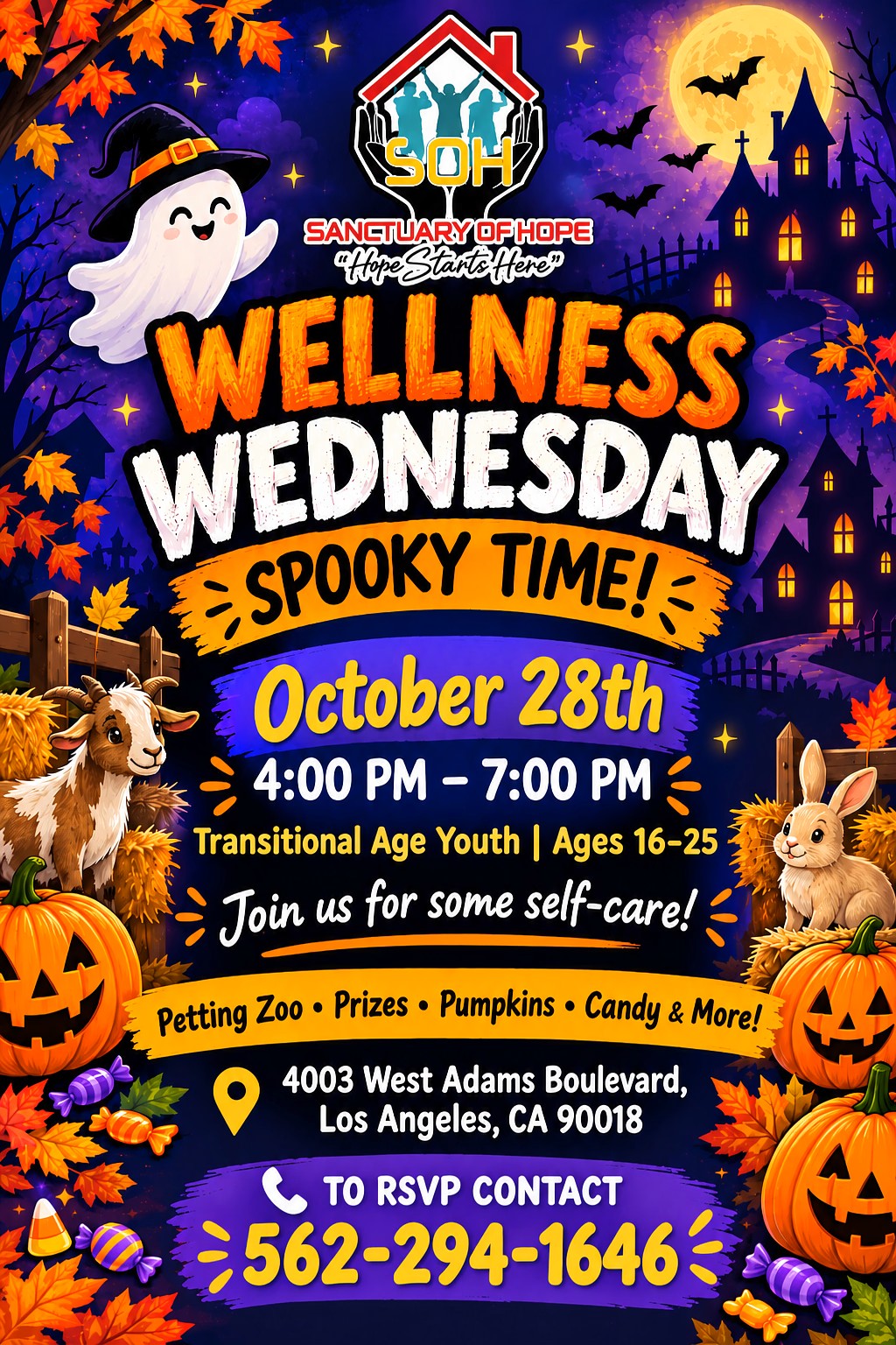 Wellness Wednesday Gets Spooky at Sanctuary of Hope!
